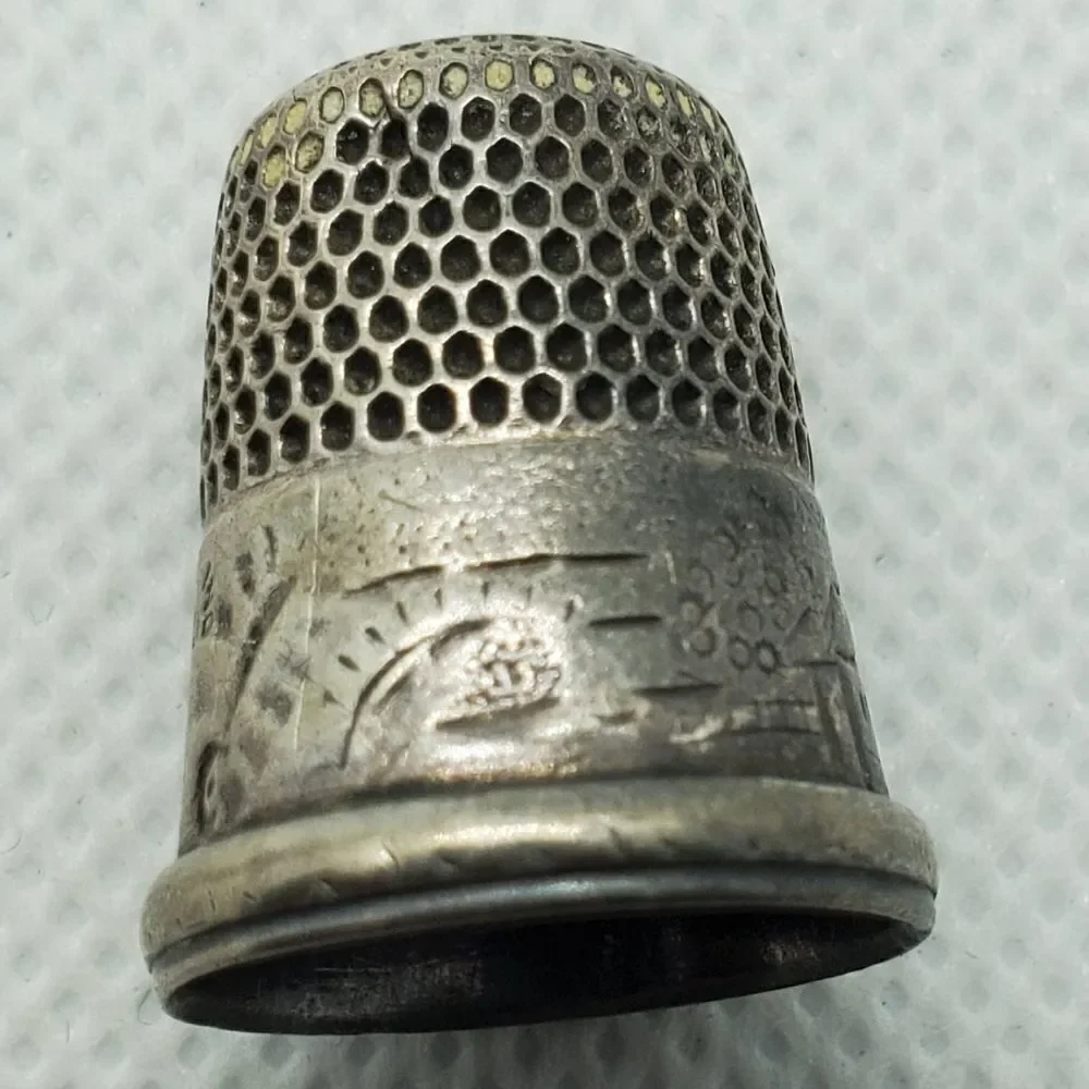Vintage Artisan Sterling Silver Thimble